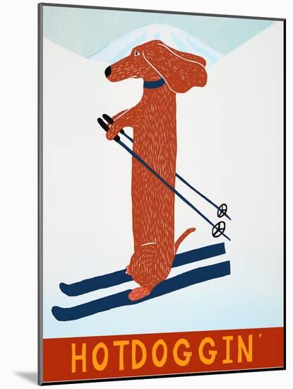 Hotdoggin Red-Stephen Huneck-Mounted Giclee Print