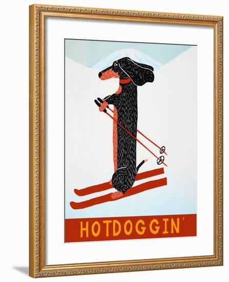 Hotdoggin-Stephen Huneck-Framed Giclee Print