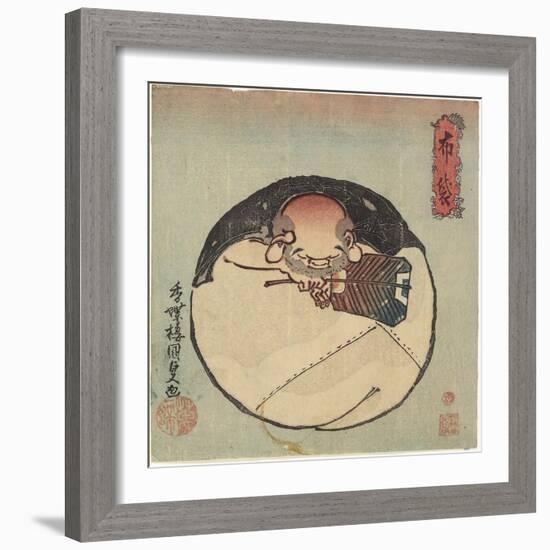 Hotei God, C. 1830-1844-Utagawa Kunisada-Framed Giclee Print