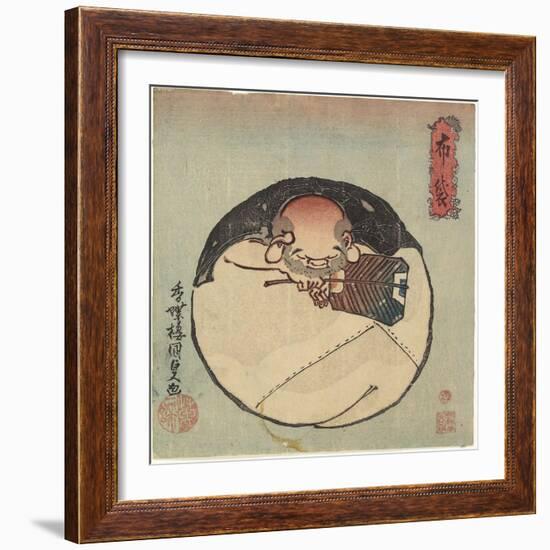 Hotei God, C. 1830-1844-Utagawa Kunisada-Framed Giclee Print