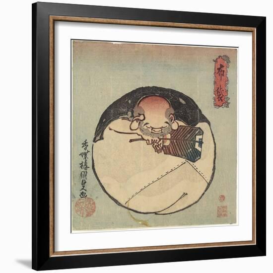 Hotei God, C. 1830-1844-Utagawa Kunisada-Framed Giclee Print