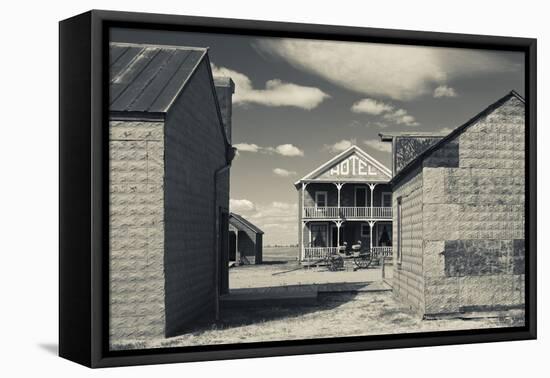 Hotel, 1880 Town, Pioneer Village, Stamford, South Dakota, USA-Walter Bibikow-Framed Premier Image Canvas