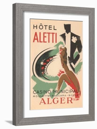 Hotel Aletti, Algerian Casino-null-Framed Art Print