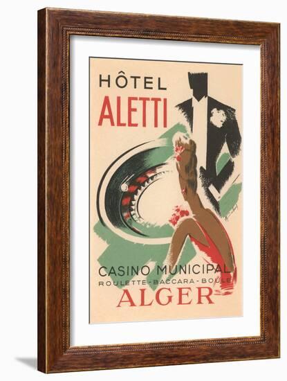 Hotel Aletti, Algerian Casino-null-Framed Art Print