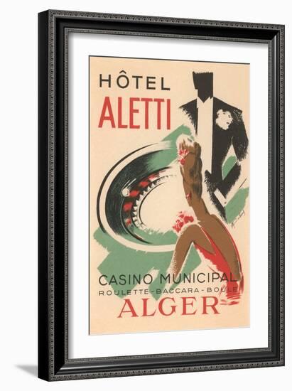 Hotel Aletti, Algerian Casino-null-Framed Art Print