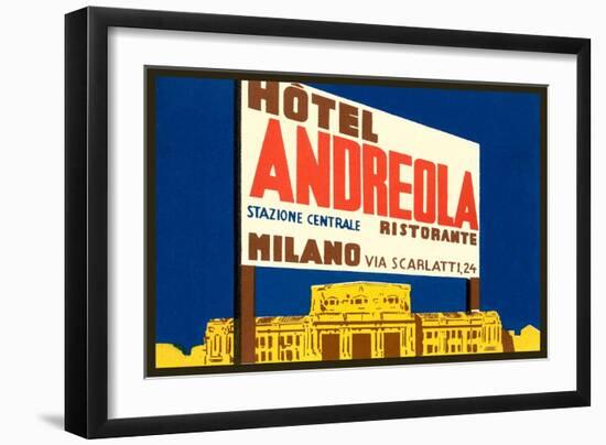 Hotel Andreola, Milan-null-Framed Art Print