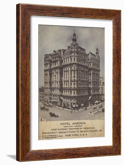 Hotel Ansonia, Broadway, New York City, USA-null-Framed Photographic Print