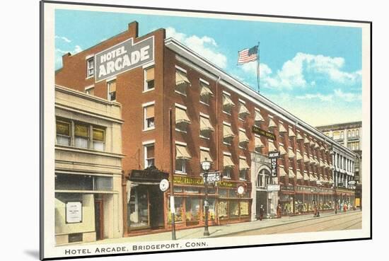 Hotel Arcade, Bridgeport, Connecticut-null-Mounted Art Print