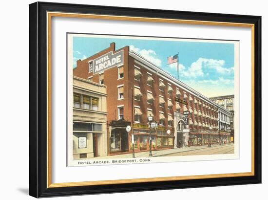 Hotel Arcade, Bridgeport, Connecticut-null-Framed Art Print