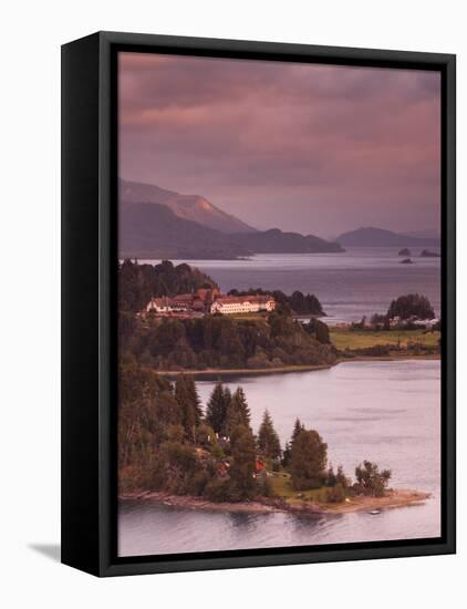 Hotel at the Lakeside, Llao Llao Hotel, Lake Nahuel Huapi, San Carlos De Bariloche-null-Framed Premier Image Canvas