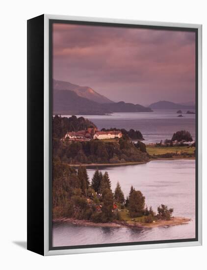 Hotel at the Lakeside, Llao Llao Hotel, Lake Nahuel Huapi, San Carlos De Bariloche-null-Framed Premier Image Canvas