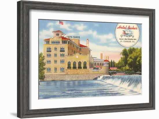 Hotel Baker, St. Charles-null-Framed Art Print