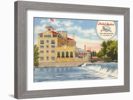 Hotel Baker, St. Charles-null-Framed Art Print