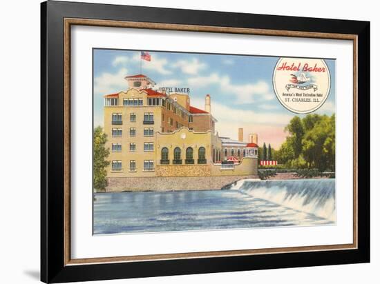 Hotel Baker, St. Charles-null-Framed Art Print