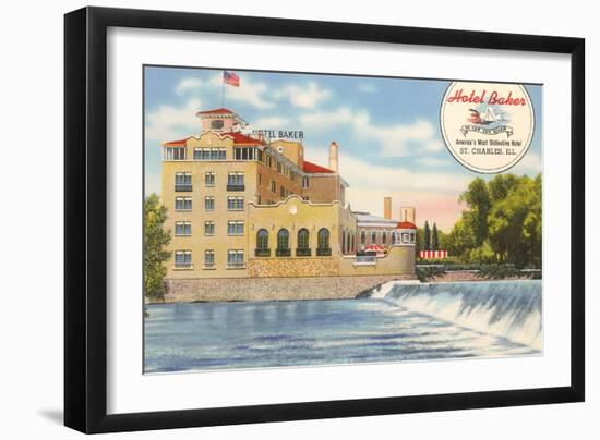 Hotel Baker, St. Charles-null-Framed Art Print