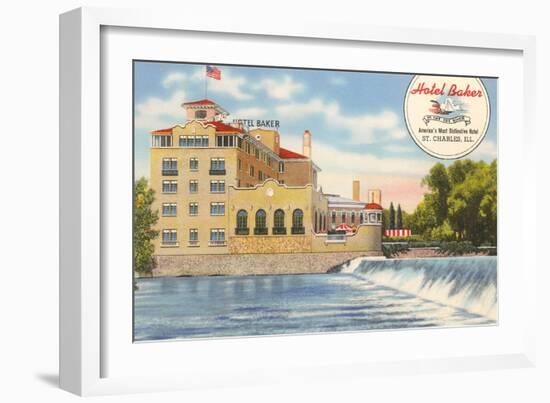 Hotel Baker, St. Charles-null-Framed Art Print