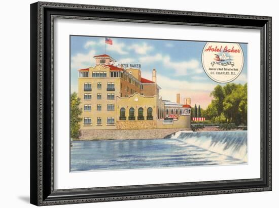 Hotel Baker, St. Charles-null-Framed Art Print