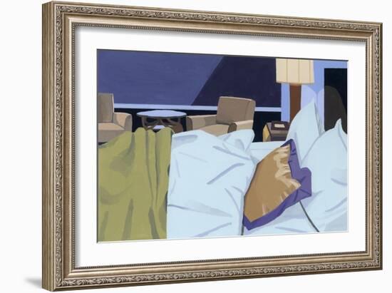 Hotel, Bedroom, 2016 (Painting)-Hiroyuki Izutsu-Framed Giclee Print