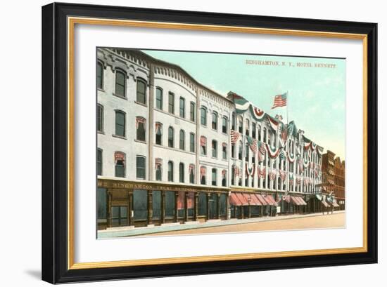Hotel Bennett, Binghamton, New York-null-Framed Art Print