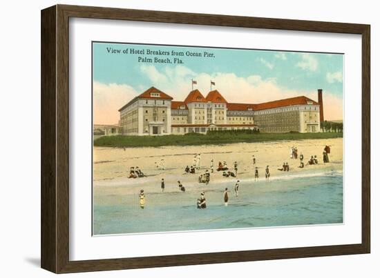 Hotel Breakers, Palm Beach, Florida-null-Framed Art Print