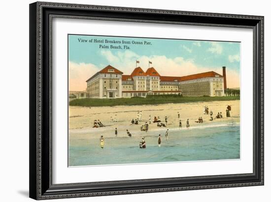 Hotel Breakers, Palm Beach, Florida-null-Framed Art Print