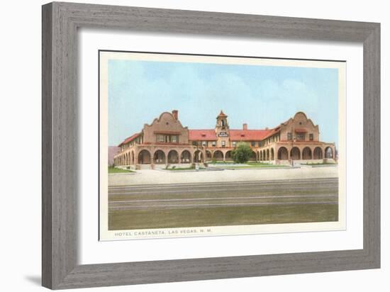 Hotel Castaneda, Las Vegas, New Mexico-null-Framed Art Print