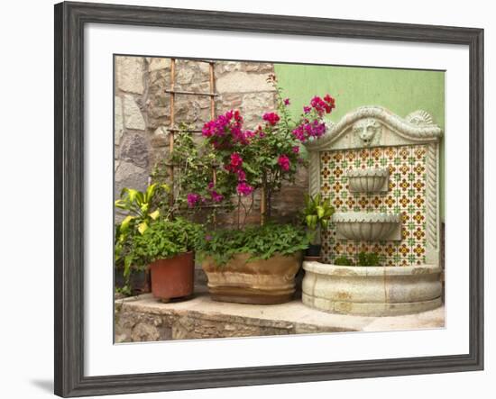 Hotel Courtyard, Guanajuato, Mexico-Merrill Images-Framed Photographic Print