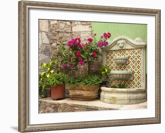 Hotel Courtyard, Guanajuato, Mexico-Merrill Images-Framed Photographic Print