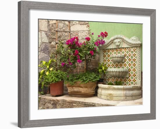 Hotel Courtyard, Guanajuato, Mexico-Merrill Images-Framed Photographic Print