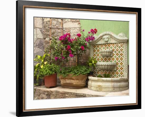 Hotel Courtyard, Guanajuato, Mexico-Merrill Images-Framed Photographic Print