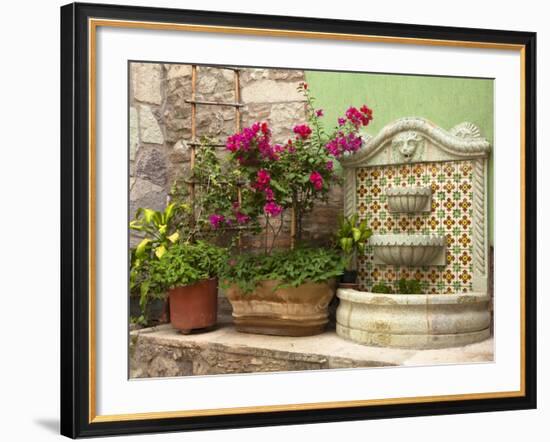 Hotel Courtyard, Guanajuato, Mexico-Merrill Images-Framed Photographic Print