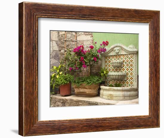 Hotel Courtyard, Guanajuato, Mexico-Merrill Images-Framed Photographic Print