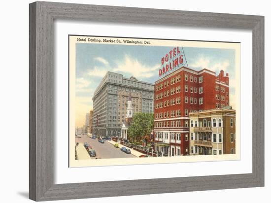 Hotel Darling, Wilmington, Delaware-null-Framed Art Print