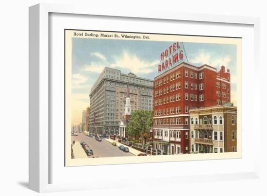 Hotel Darling, Wilmington, Delaware-null-Framed Art Print