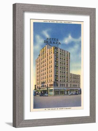 Hotel De Anza, San Jose-null-Framed Art Print