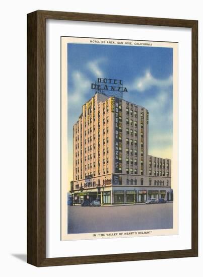 Hotel De Anza, San Jose-null-Framed Art Print