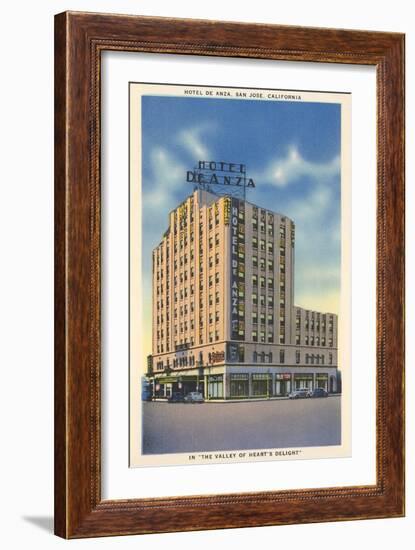 Hotel De Anza, San Jose-null-Framed Art Print