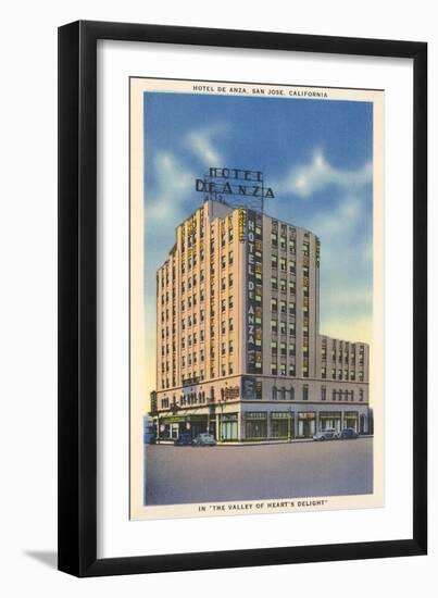 Hotel De Anza, San Jose-null-Framed Art Print