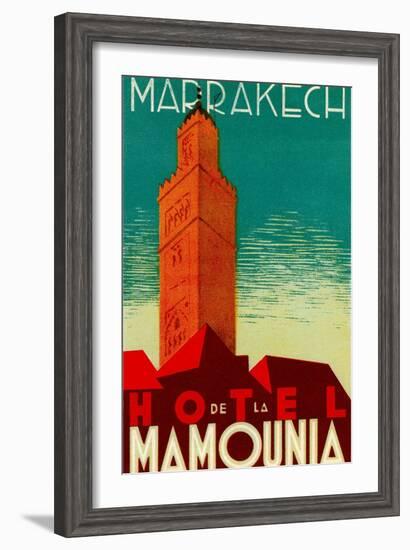 Hotel De La Mamounia-null-Framed Art Print