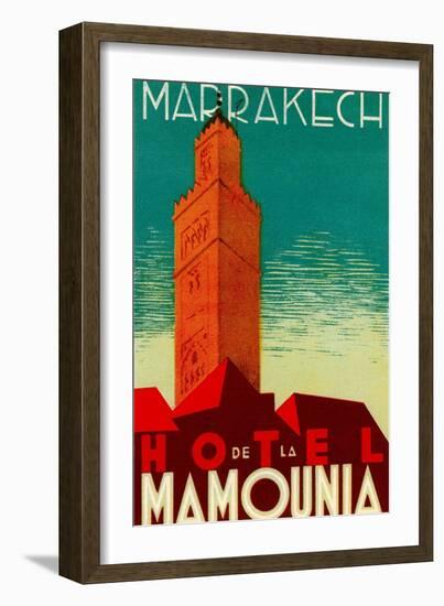 Hotel De La Mamounia-null-Framed Art Print