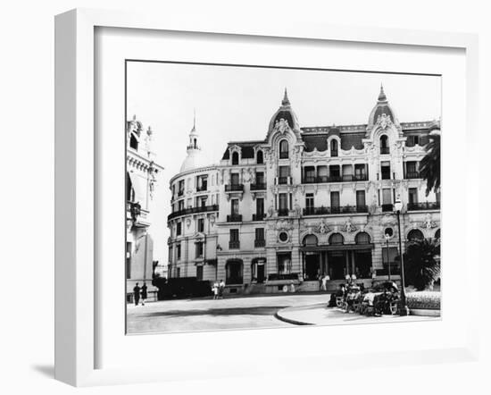 Hotel de Paris, Monte Carlo.-null-Framed Art Print