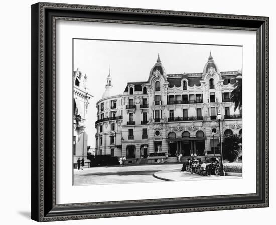 Hotel de Paris, Monte Carlo.-null-Framed Art Print