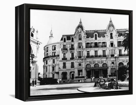 Hotel de Paris, Monte Carlo.-null-Framed Stretched Canvas
