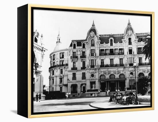 Hotel de Paris, Monte Carlo.-null-Framed Stretched Canvas