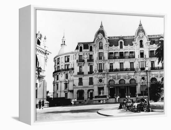 Hotel de Paris, Monte Carlo.-null-Framed Stretched Canvas