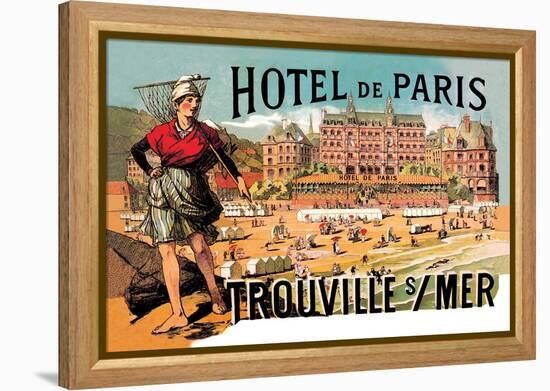 Hotel de Paris: Trouville-sur-Mer, c.1885-Théophile Alexandre Steinlen-Framed Stretched Canvas