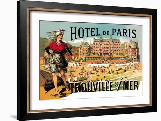 Hotel de Paris: Trouville-sur-Mer, c.1885-Théophile Alexandre Steinlen-Framed Art Print