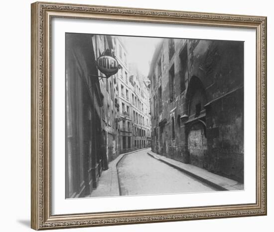 Hotel de Sens, rue de l'Hotel de Ville, Paris-Eugene Atget-Framed Giclee Print