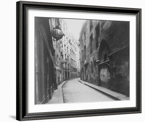 Hotel de Sens, rue de l'Hotel de Ville, Paris-Eugene Atget-Framed Giclee Print