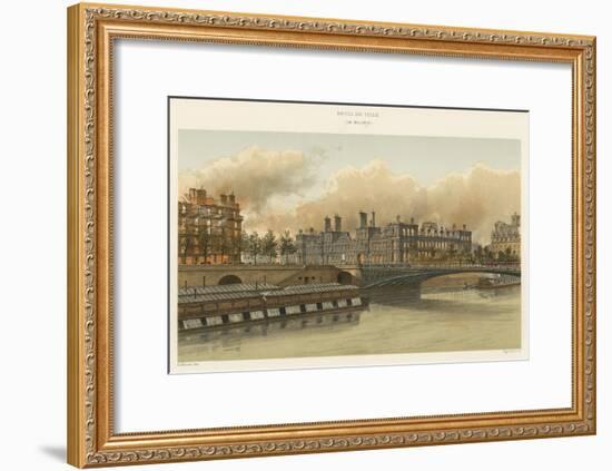Hotel De Ville, 24 Mai 1871-null-Framed Giclee Print